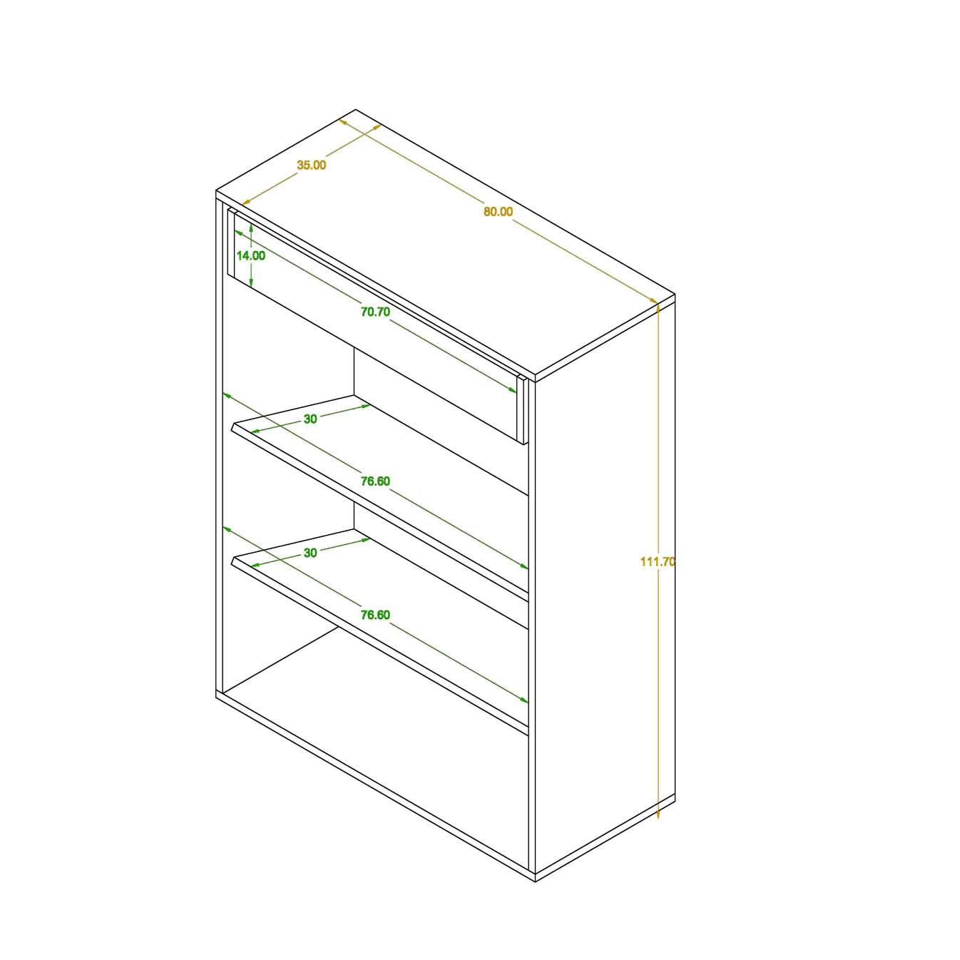Shoe rack 37 Cm x 80 cm - SS-1100