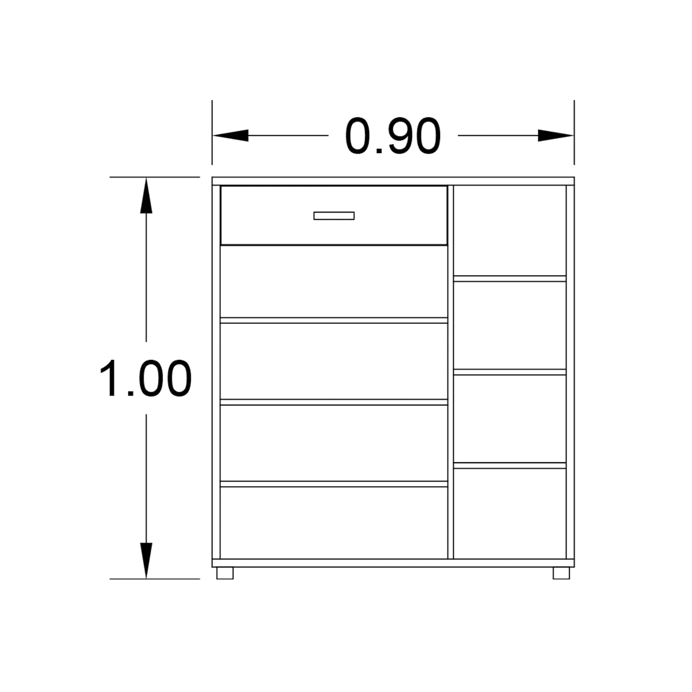 Shoe rack 40 Cm×90cm- SS-200