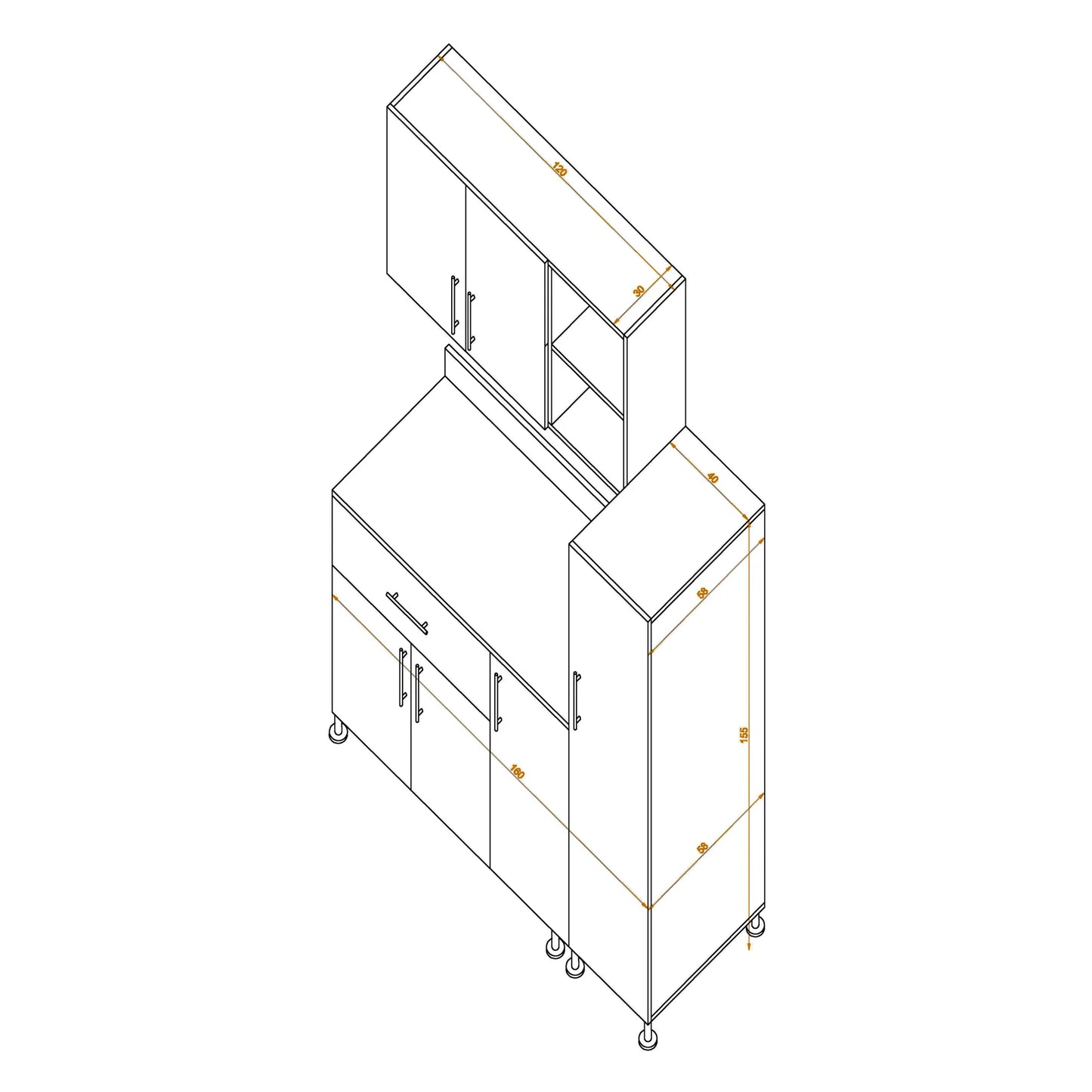 Kitchen - 3 pieces - K-1400