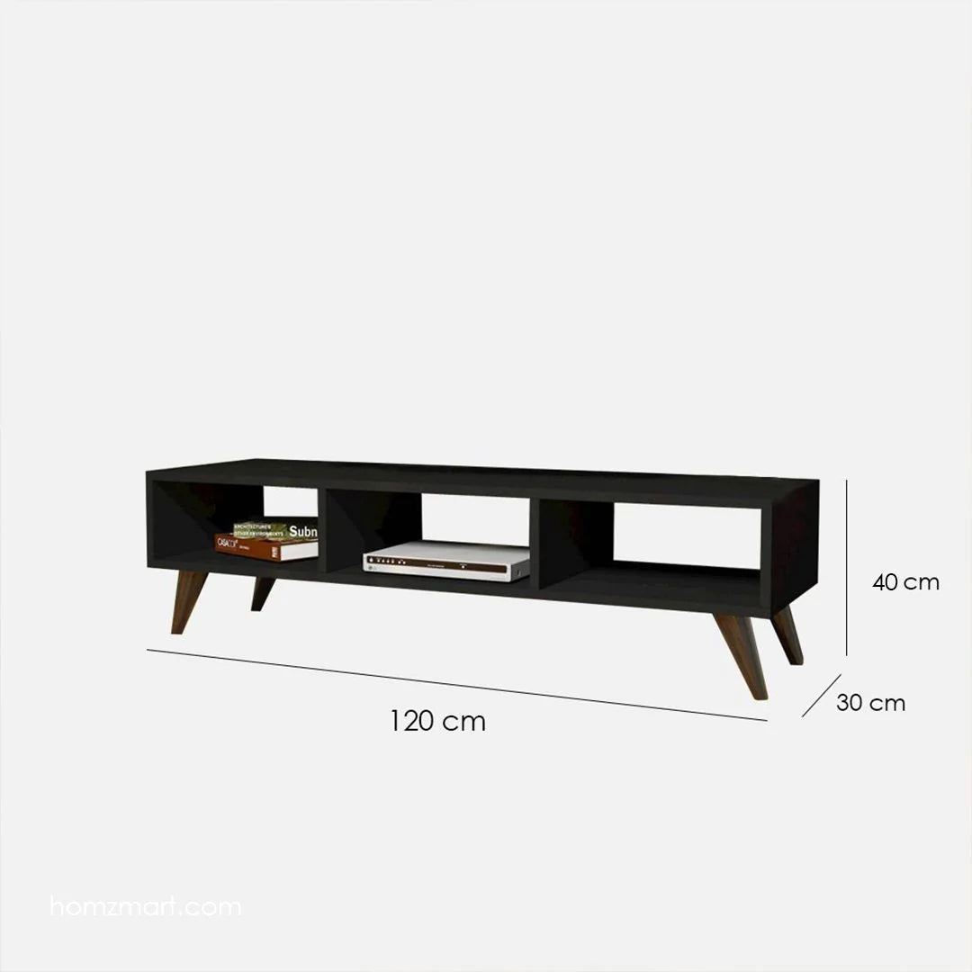 TV table - Black 120 x 30 cm - TV-500