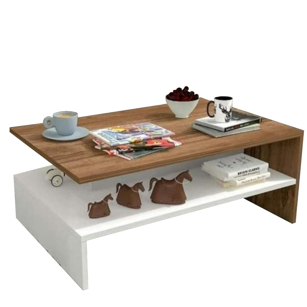 Coffee table White & Brown - W-CT-100