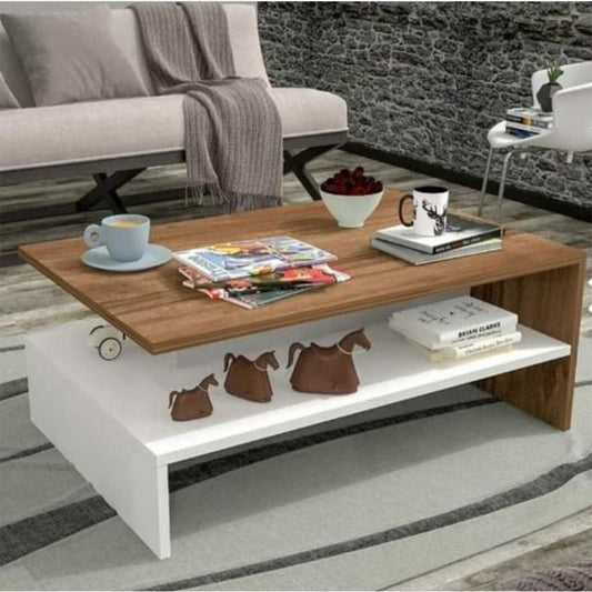 Coffee table White & Brown - W-CT-100
