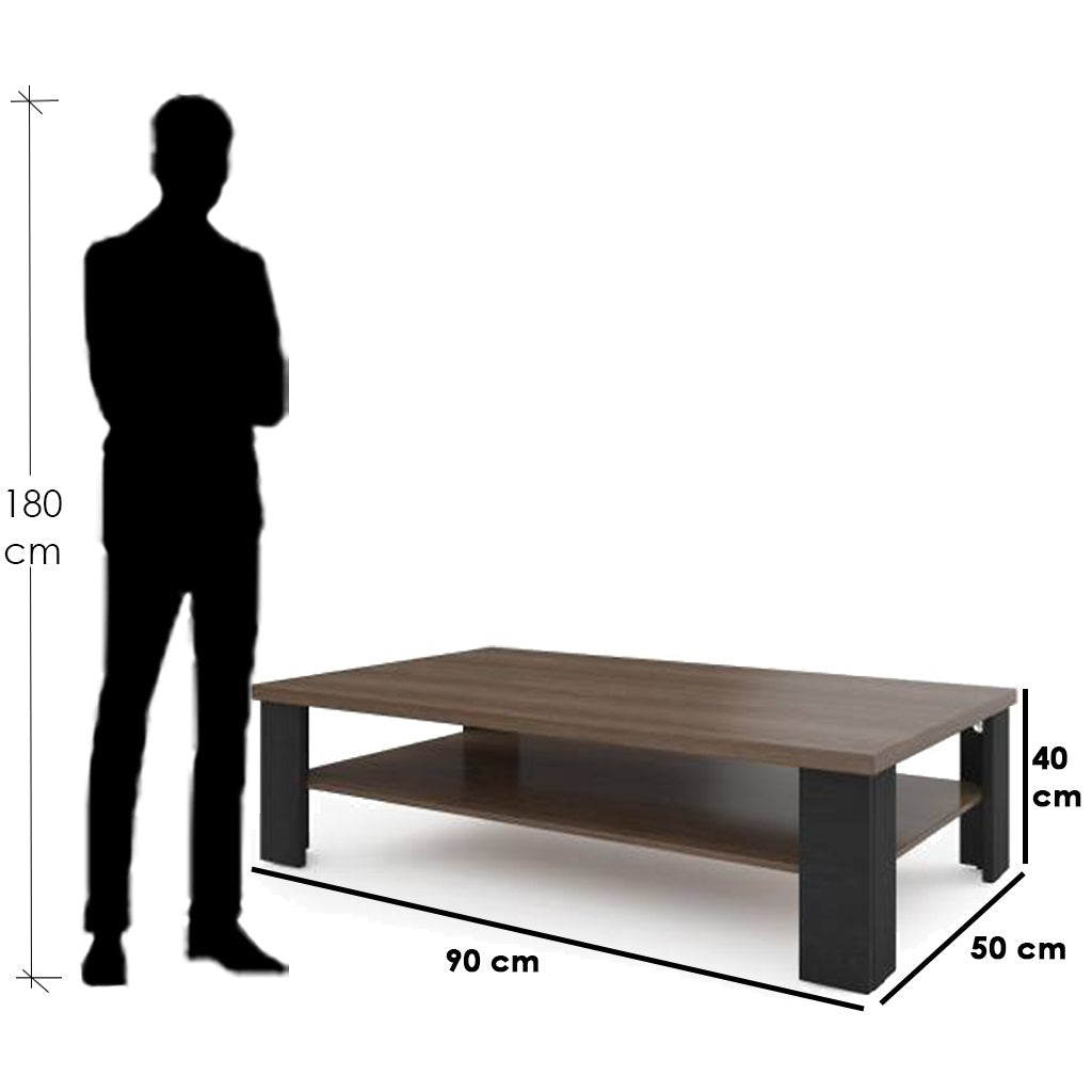 Center Table Brown & Black