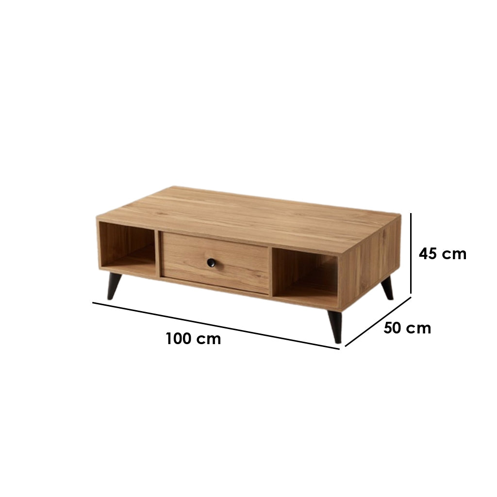 Center Table Brown 100X50/45 Cm