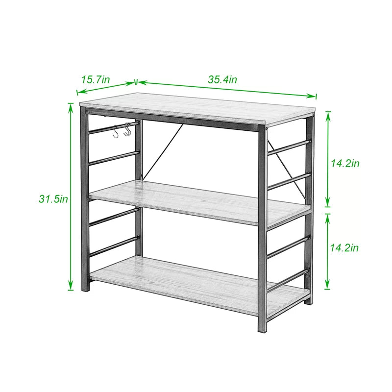 Kitchen Table White 90X40/80 Cm