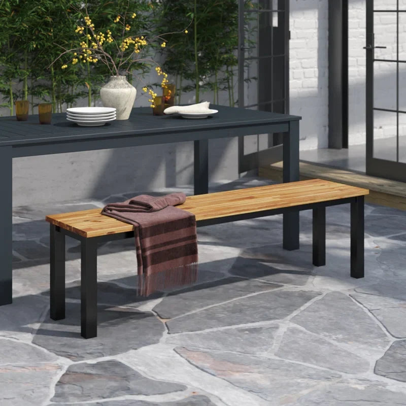 Moira Metal Outdoor Bench