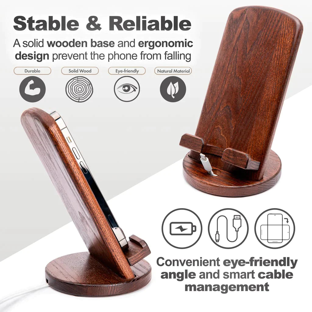Portable Wooden Cell Phone Stand