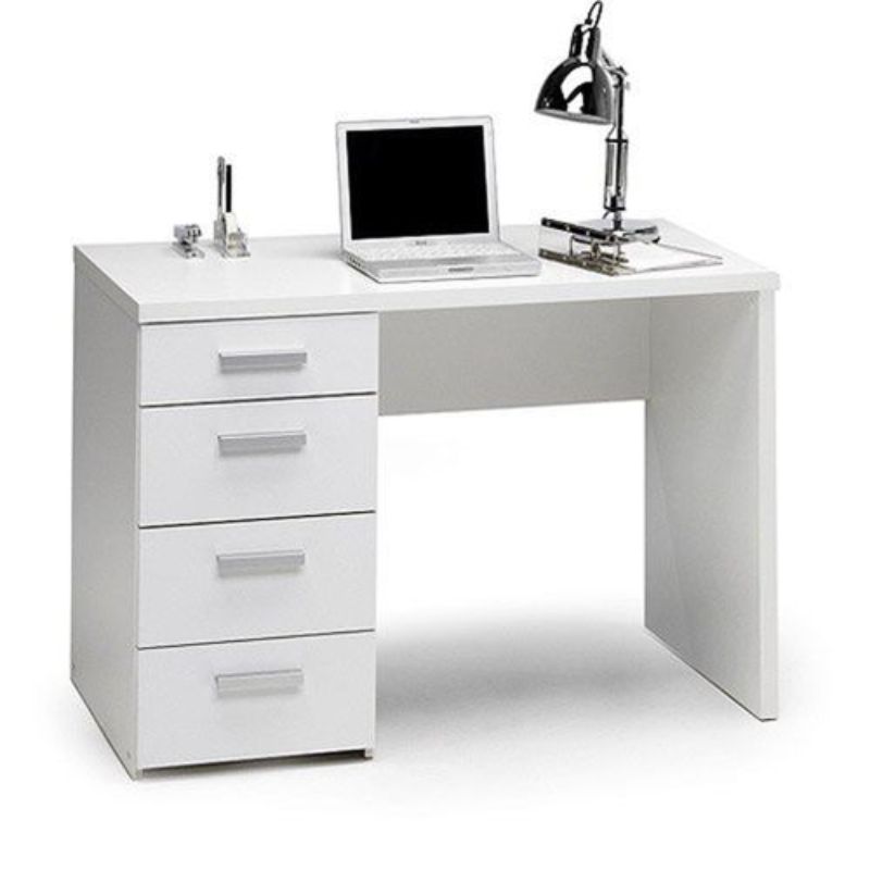 White Desk 100X60/75 Cm
