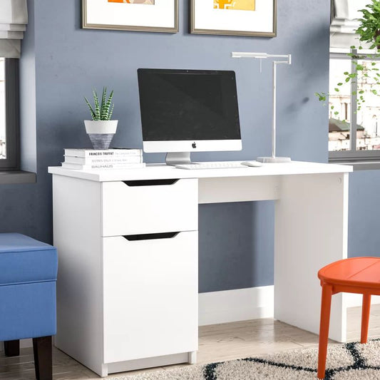 Dulochia White Desk 120X60/75 Cm