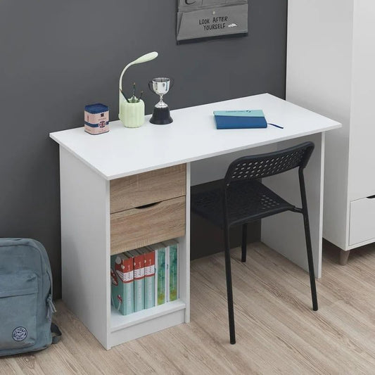 Giffar Desk White & beige 100X50/73 Cm