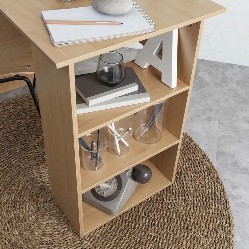 Nola Desk 120X50/72 Cm - Light Wood