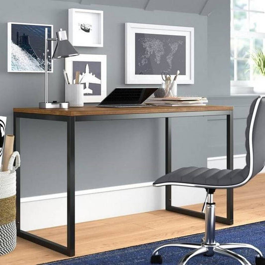 Desk Black & Brown 120X60/75 Cm