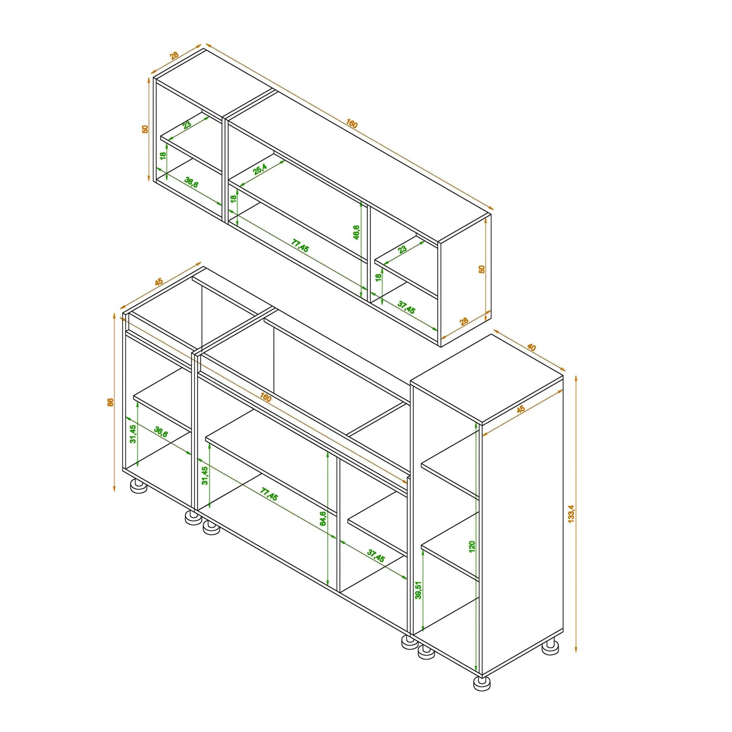 Kitchen - 3 pieces - K-1500