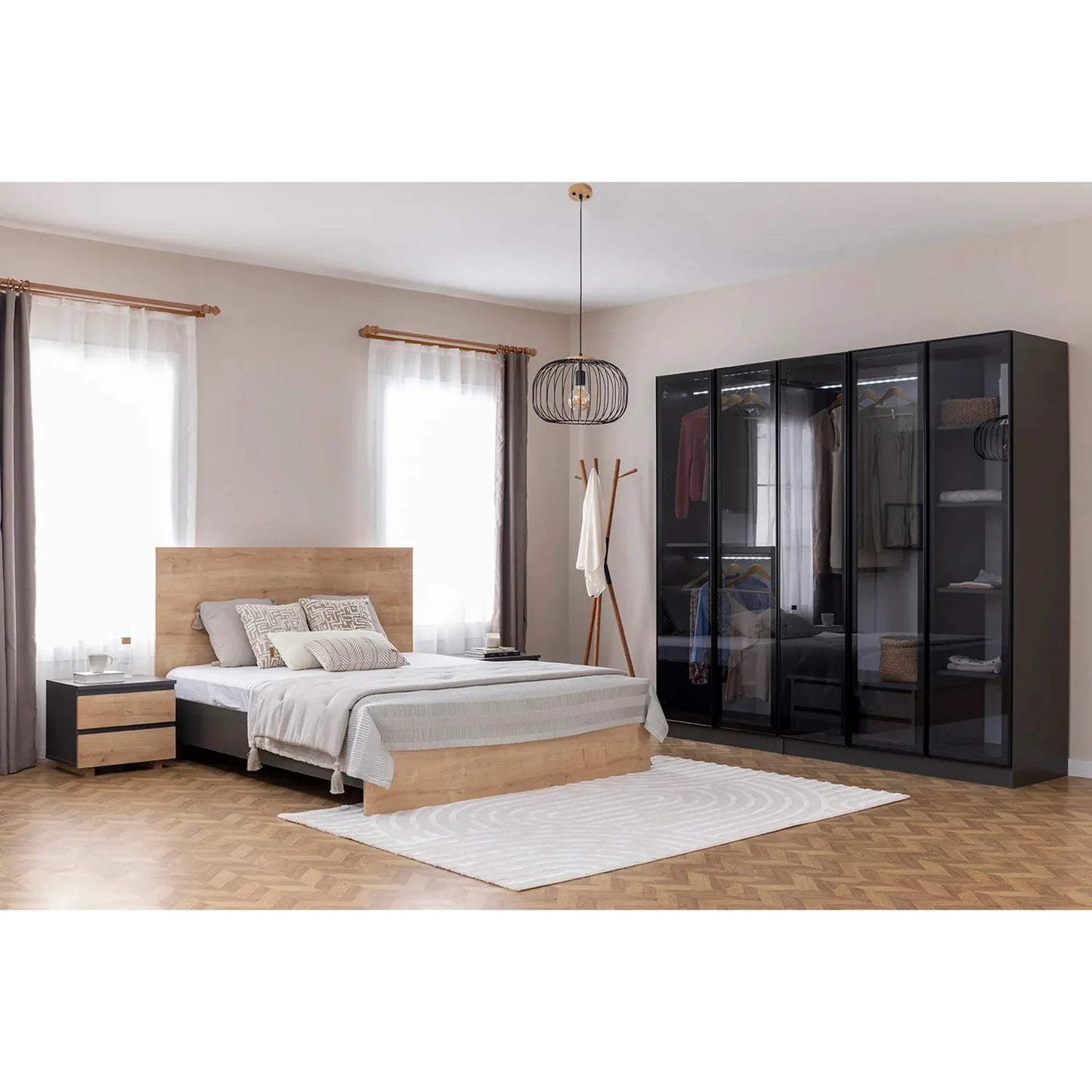 Bedroom set- 5 pieces - BR-1100