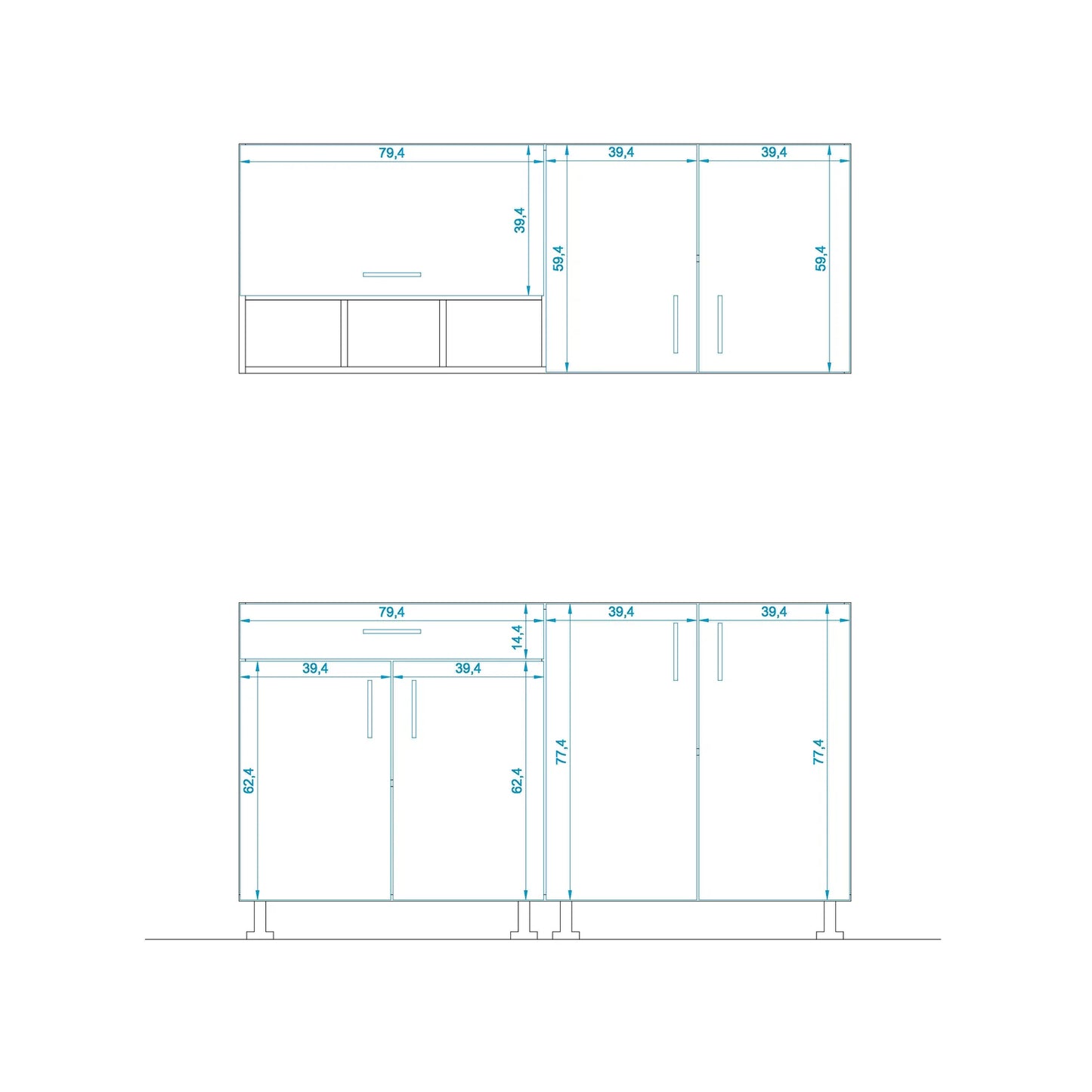 Kitchen - 2 pieces - K-1000