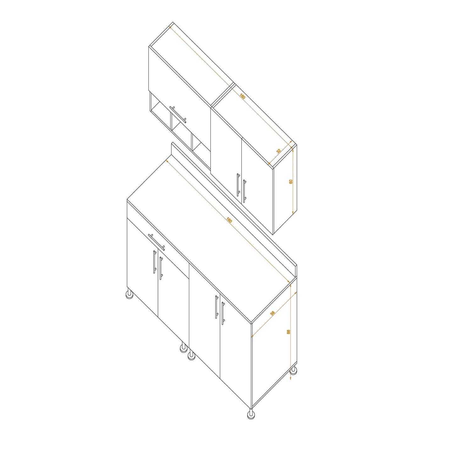 Kitchen - 2 pieces - K-1000