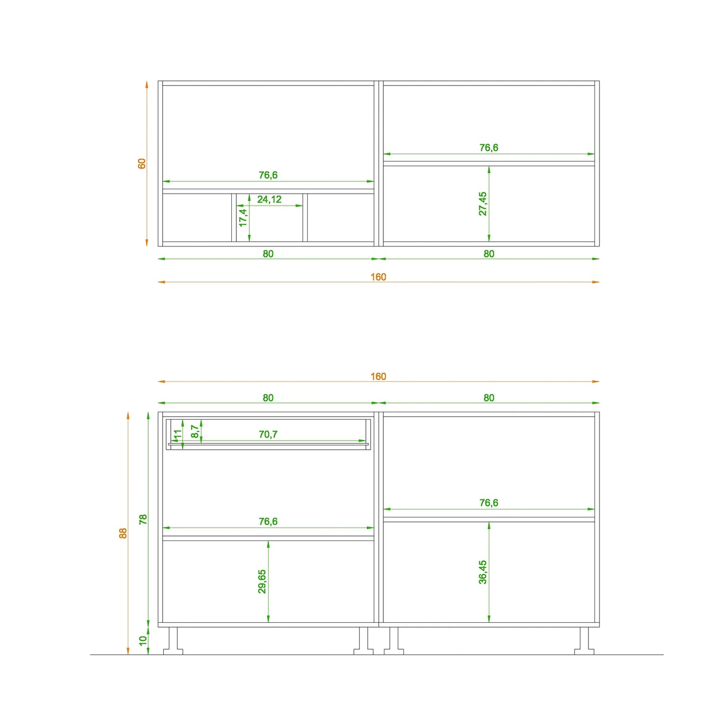 Kitchen - 2 pieces - K-1000