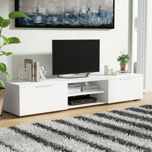 WHITE TV Table 160 x 40 cm - TV-800