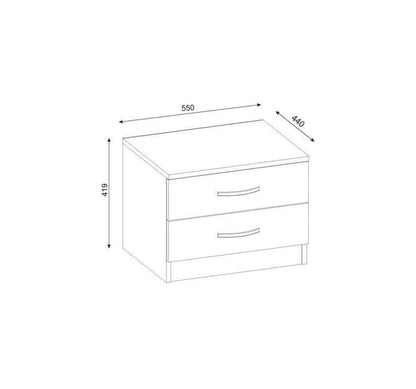 Commode - 2 drawers - CO-700