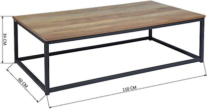 Coffee Table 4 legs Black & Brown