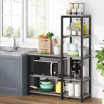Stable Kitchen Baker's Rack, 5-Tier Microwave Oven Stand Shelf