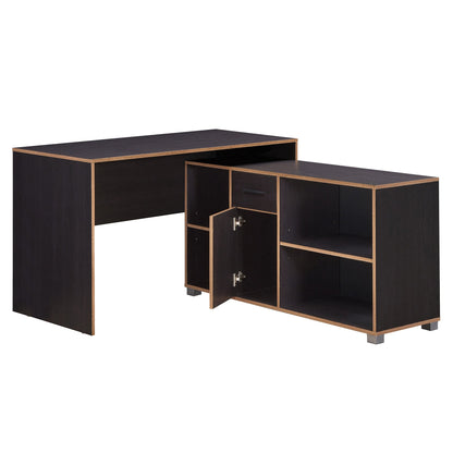 Black Stable L-Shaped Office Desk