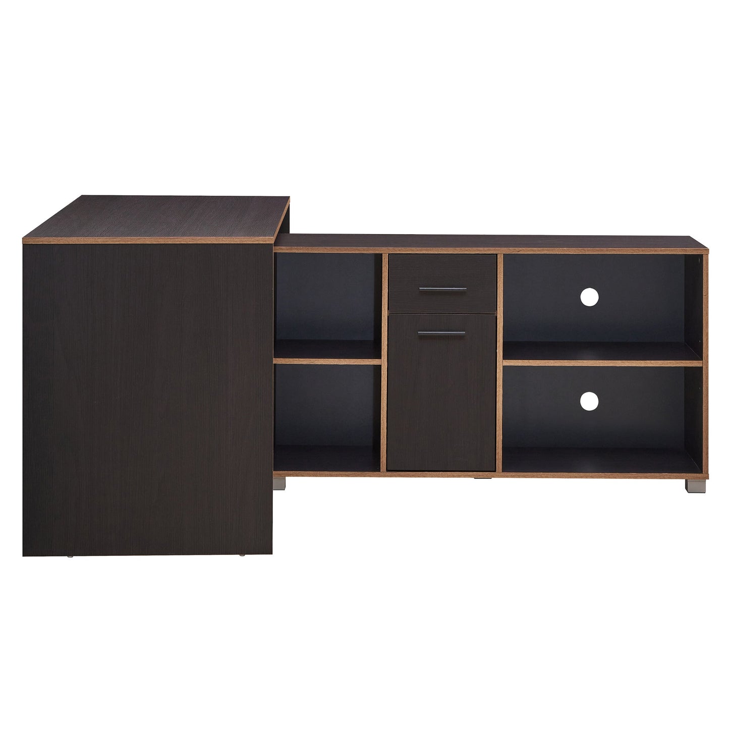 Black Stable L-Shaped Office Desk