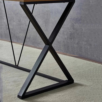 Stable X Steel Desk Black & brown