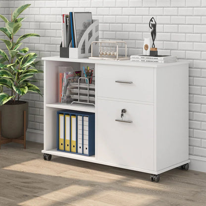 2-Drawer Lateral Filing Cabinet - White