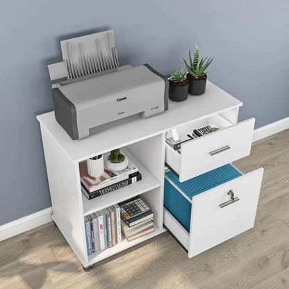 2-Drawer Lateral Filing Cabinet - White