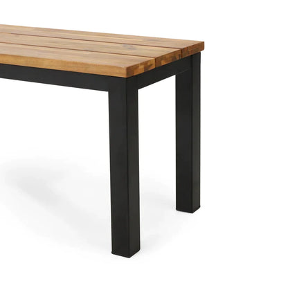 Moira Metal Outdoor Bench