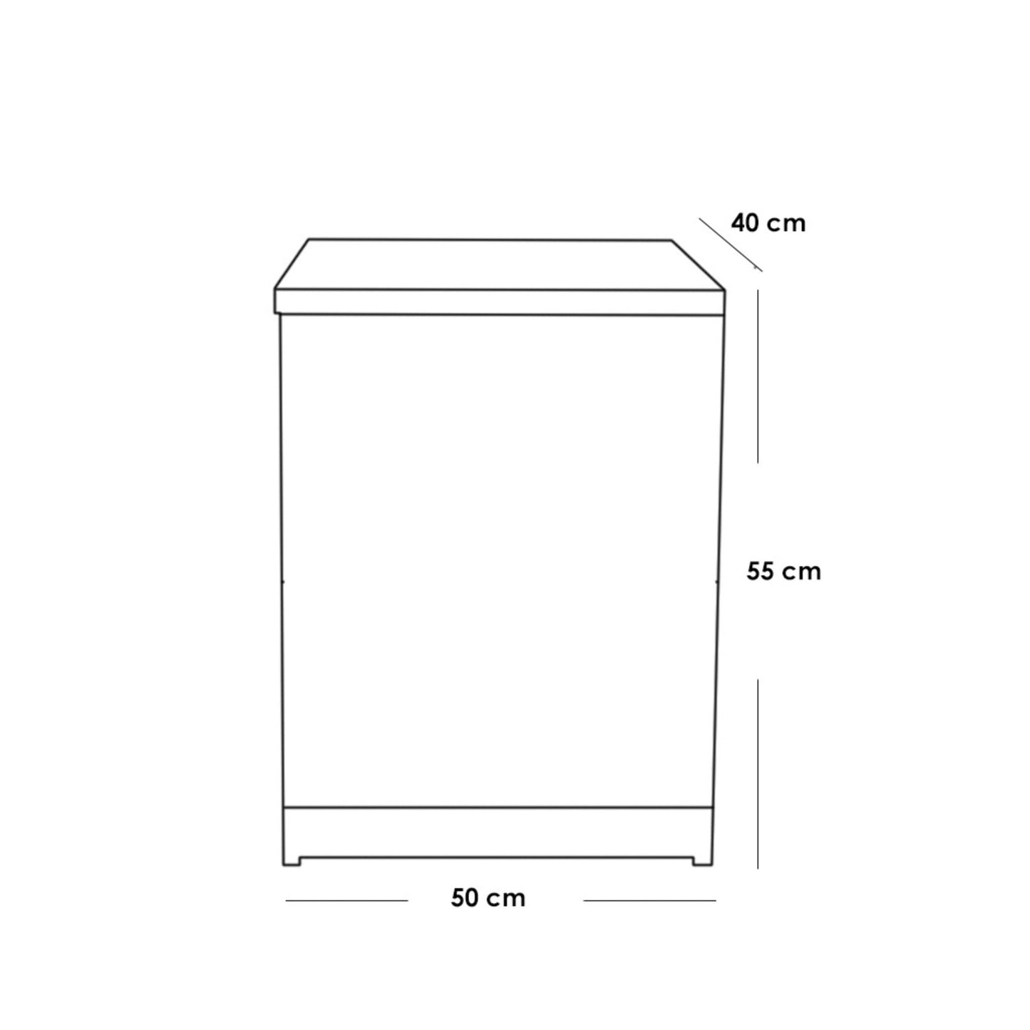 Unit Drawer beige 50X40/55 Cm