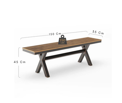 Metal Outdoor Bench
