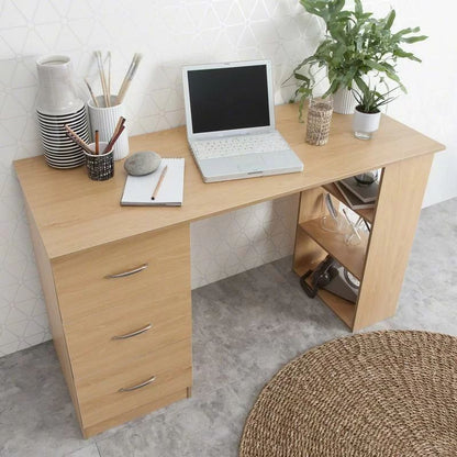 Nola Desk 120X50/72 Cm - Light Wood