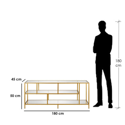 Display Unit Gold 180X45/50 Cm