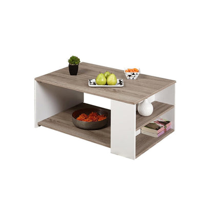 Center Table - White & Beige 80X50/40 Cm