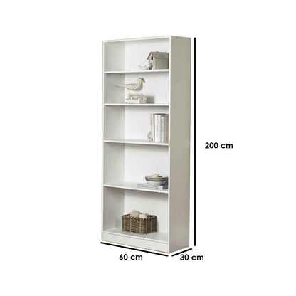 Bookcase White 60X30/200 Cm