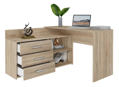 corner desk 120x50 / 76 Cm with a chest of drawers