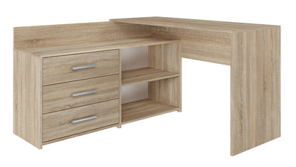 corner desk 120x50 / 76 Cm with a chest of drawers