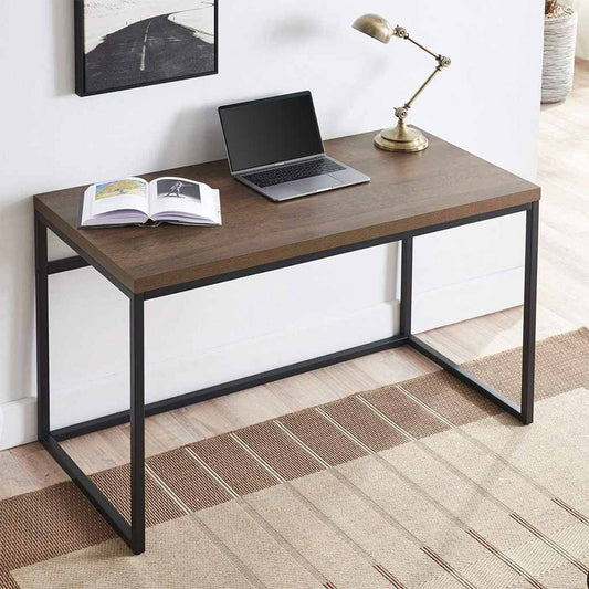 Desk Black & Brown 120X60/75 cm